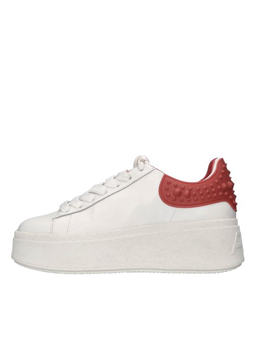  ASH | MOBY RUBBER SOFT NAPPA CALFBIANCO-ROSSO